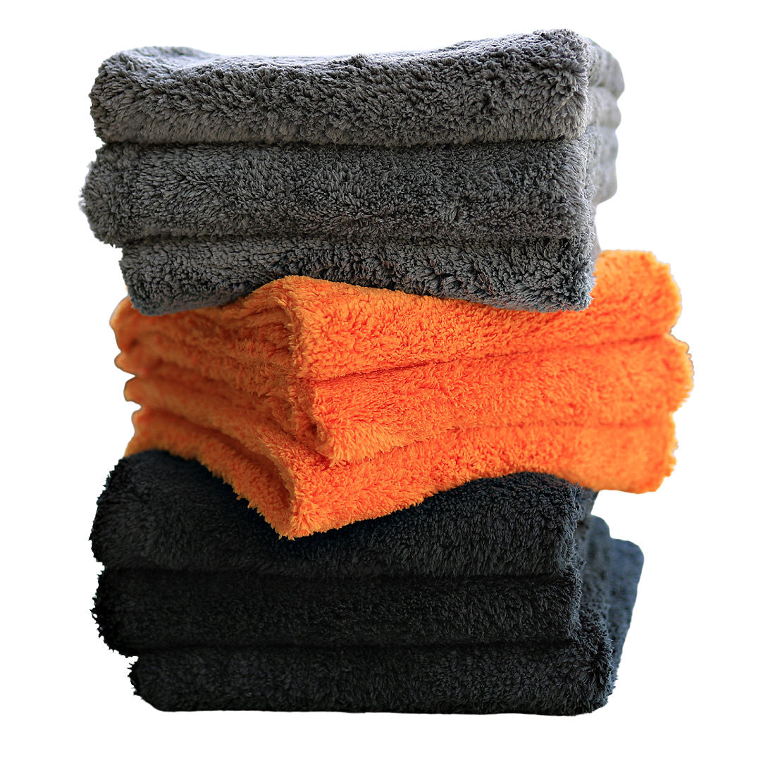 AllTopBargains 3 Pack Microfiber Towels Cleaning Wholesale Super Soft Plush 15x12 Polish Cloths