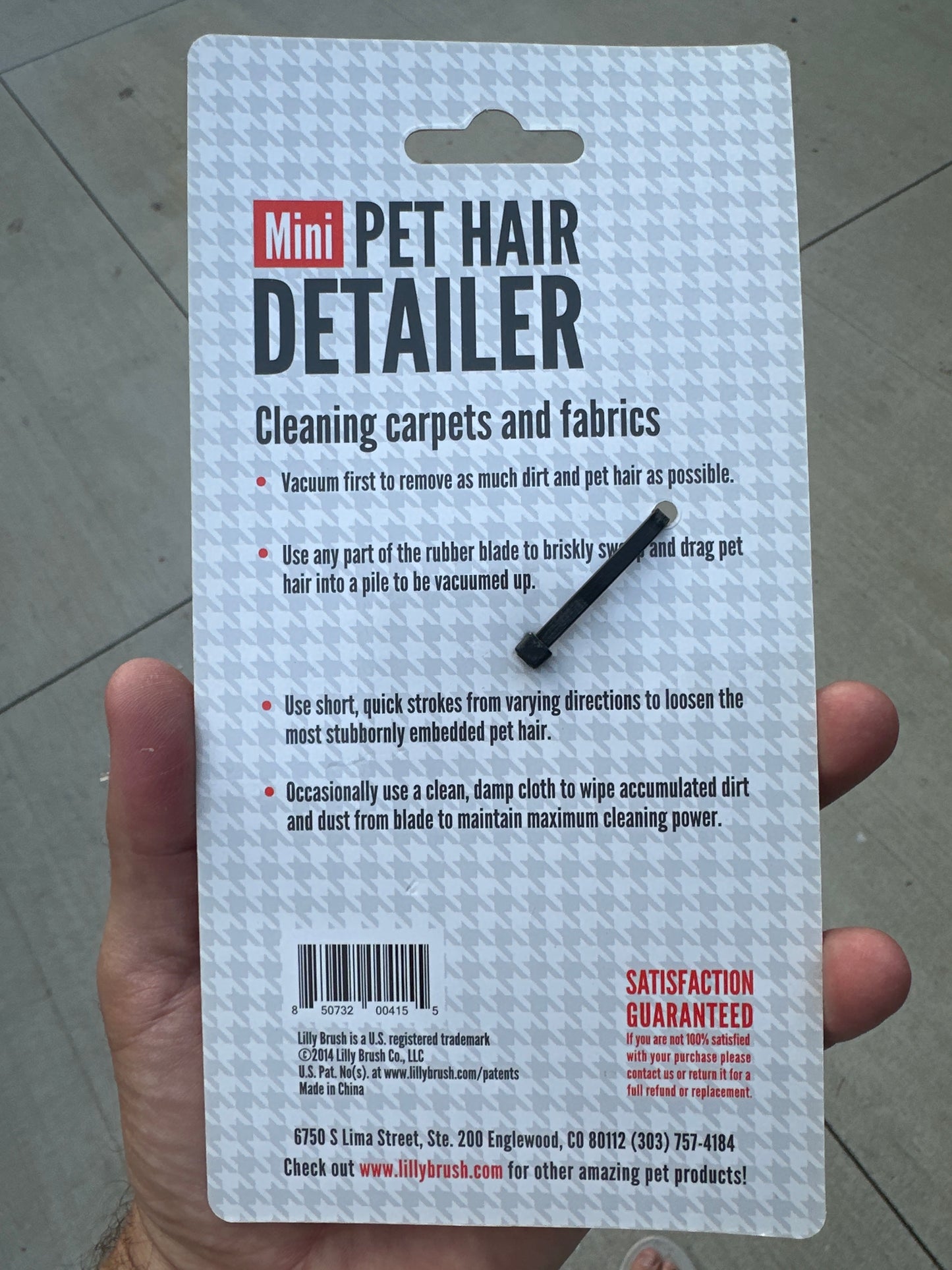 Mini Pet Hair Brush