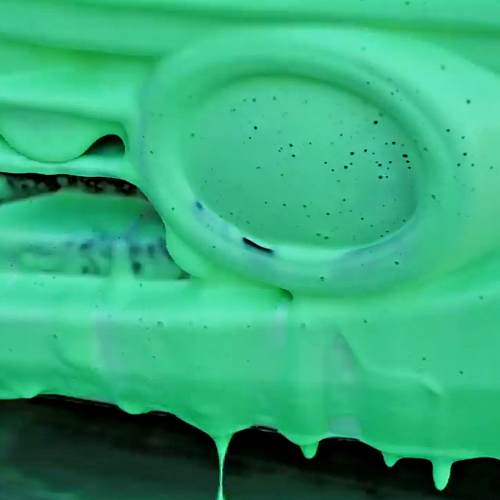 Blue Green Foam Soap